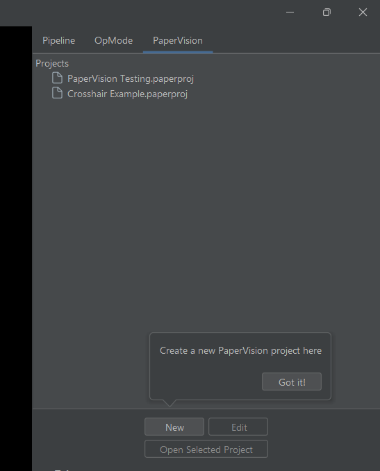 PaperVision Tab in EOCV-Sim